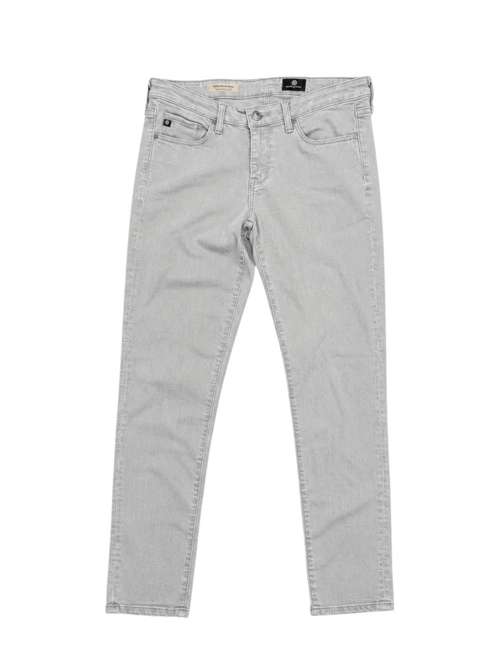 AG Adriano Goldschmied The Legging Ankle Super Skinny Jeans Gray Stretch Size 26